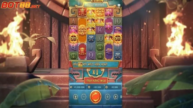 Kho Báu Aztec BOT88: Quay Hũ 3D Kịch Tính, Khám Phá Aztec Cổ Đại 2 Các tính năng nổi bật