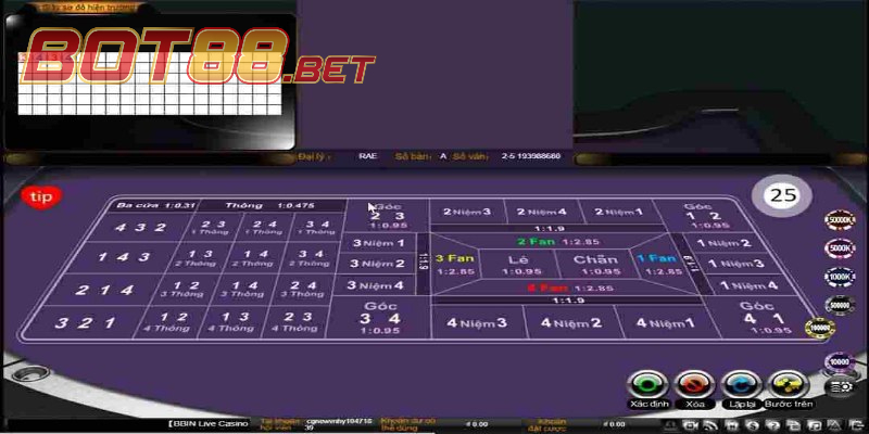 Chơi Fantan theo chiến thuật dãy số